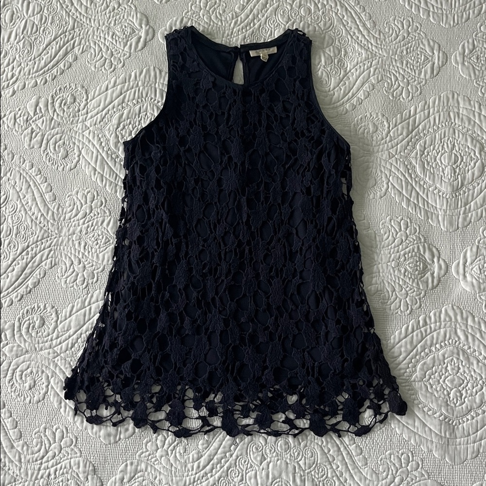 Adiva Navy Lace Women’s Top